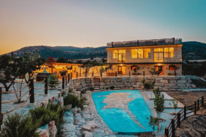Kleos Noble Retreat - Fully Private Stone-Build Apartments with Pool, Sauna & BBQ Area